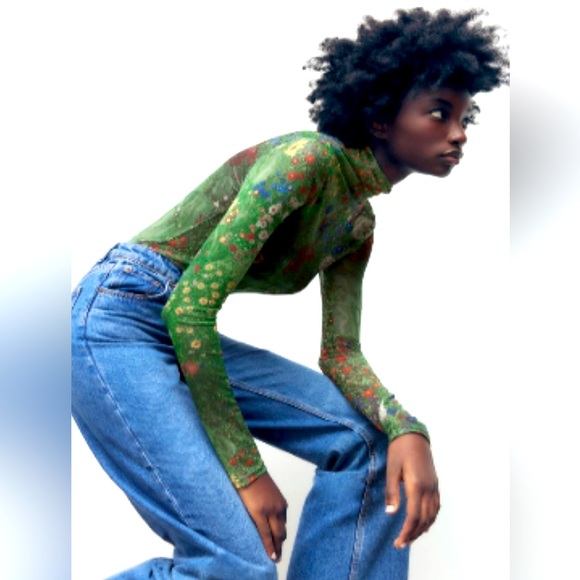 Zara Tops Zara Gustav Klimt Bodysuit Poshmark